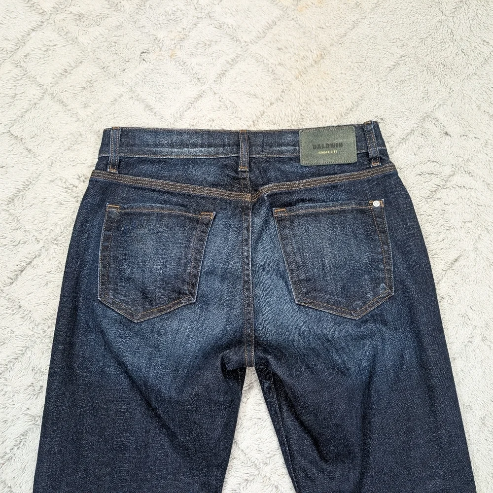 Baldwin Jeans Mens 29x28 Blue Indigo Brennan Modern Straight Kansas City USA